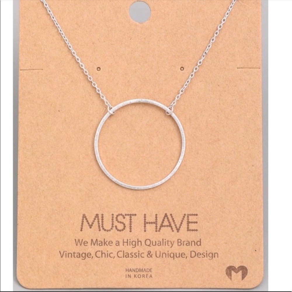 SILVER Circle Necklace